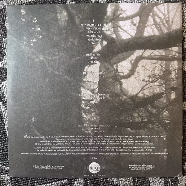 ALLERSEELEN Sturmlieder (Ahnstern - Austria reissue) (EX/NM) 2LP