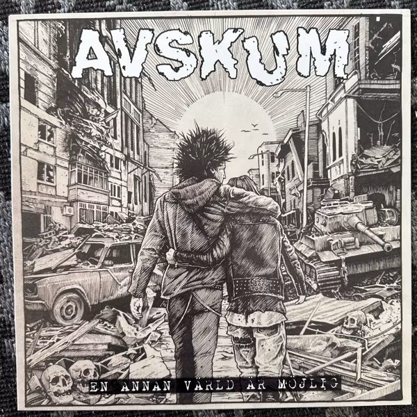 AVSKUM En Annan Värld Är Möjlig (Red vinyl) (Skrammel - Sweden original) (EX/NM) LP