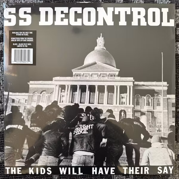 SS DECONTROL The Kids Will Have Their Say (Black/Clear black vinyl) (Xclaim! – USA reissue) (SS/VG+) LP