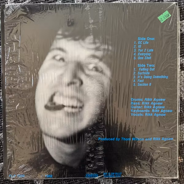 RIKK AGNEW All By Myself (Frontier - USA original) (EX/VG+) LP