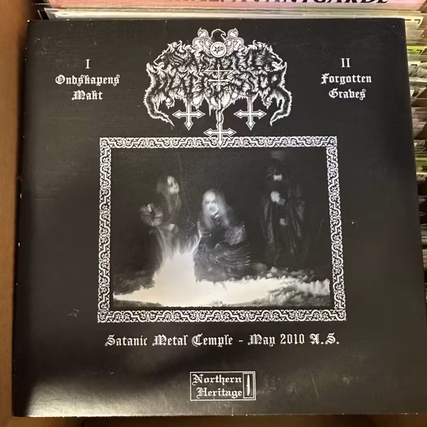 SATANIC WARMASTER Ondskapens Makt (Northern Heritage - Finland original) (VG+) 7"