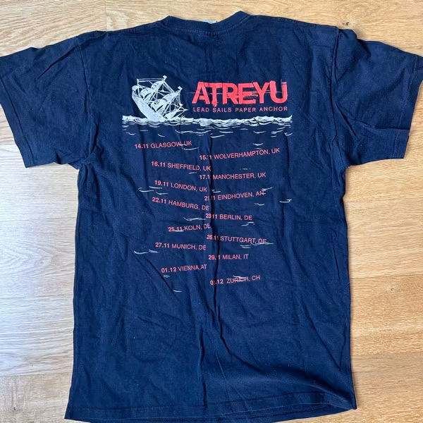 ATREYU Lead Sails Paper Anchor (XL) (USED) T-SHIRT