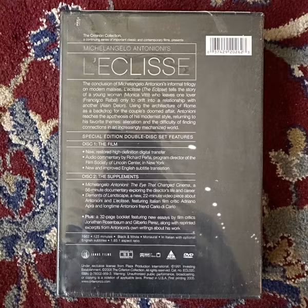 L'ECLISSE (Criterion) (SS) 2xDVD