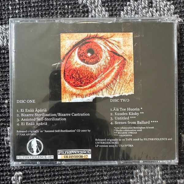 BIZARRE UPROAR, GELSOMINA 2007-2008 (Filth And Violence - Finland original) (SS) 2CD