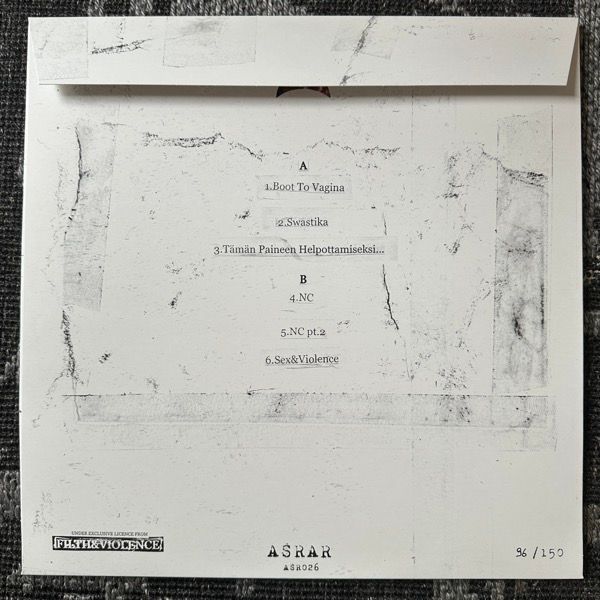 XENOPHOBIC EJACULATION Black Hole (ASRAR - Italy reissue) (NM) LP
