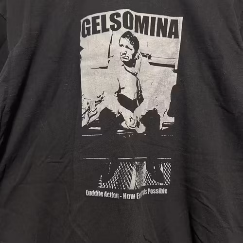 GELSOMINA Luddite Action (M) (USED) T-SHIRT