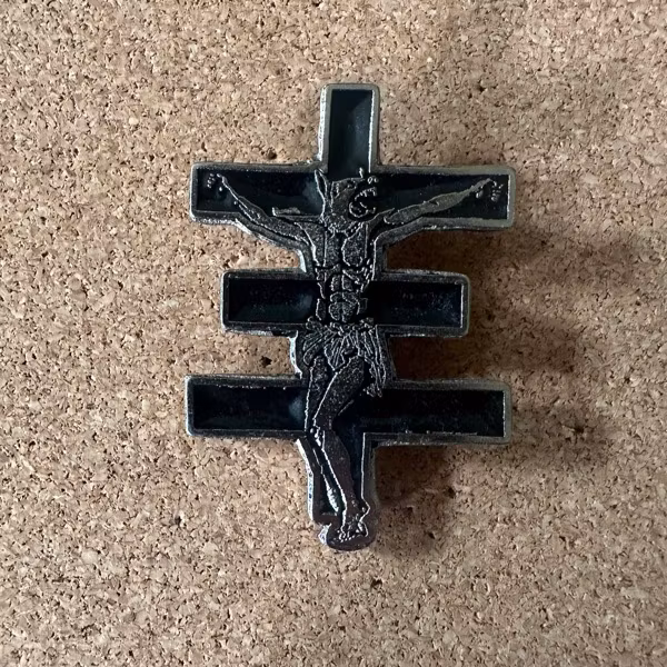 PSYCHIC TV Cross (NM) METAL PIN