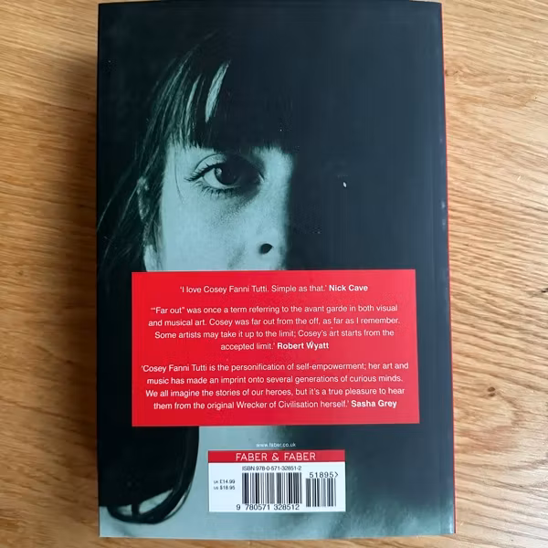 COSEY FANNI TUTTI Art Sex Music (First edition) (NM) BOOK