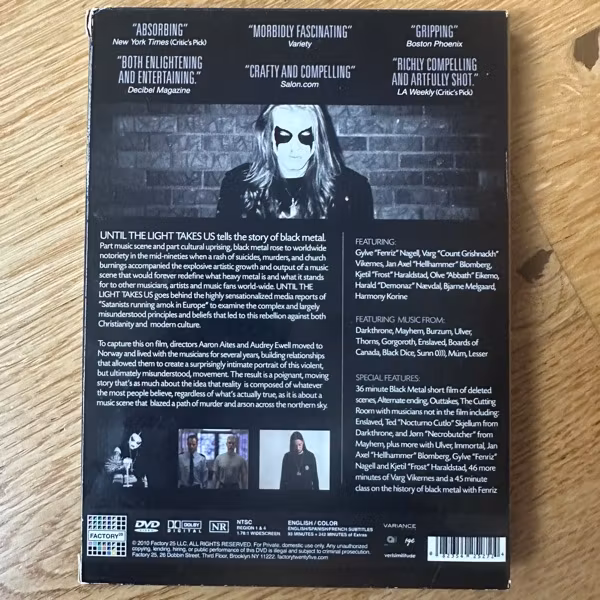 UNTIL THE LIGHT TAKES US (VG+/NM) 2xDVD