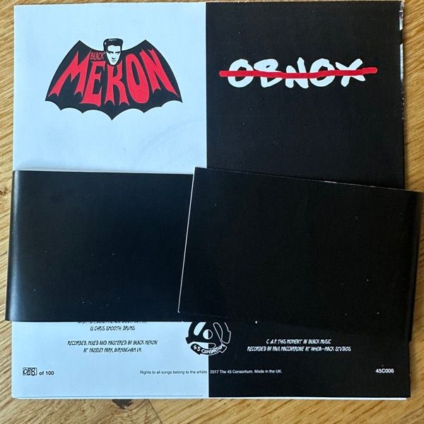 BLACK MEKON / OBNOX Split (Eye Mask Edition) (45 Consortium – UK original) (EX) 7"