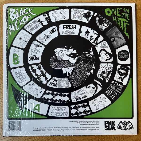 BLACK MEKON One In The Hate (Black/green vinyl. With extras.) (PNKSLM - Sweden original) (EX) LP+7"
