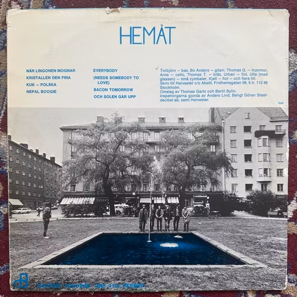 HARVESTER Hemåt (Decibel - Sweden original) (VG/G) LP