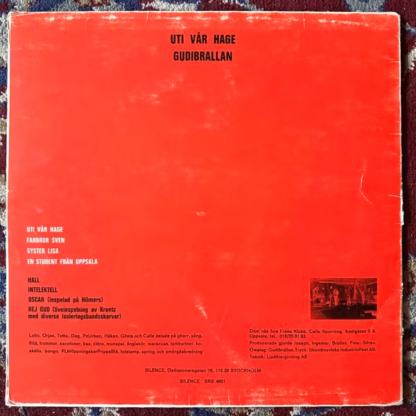 GUDIBRALLAN Uti Vår Hage (Silence - Sweden original) (VG-/VG) LP