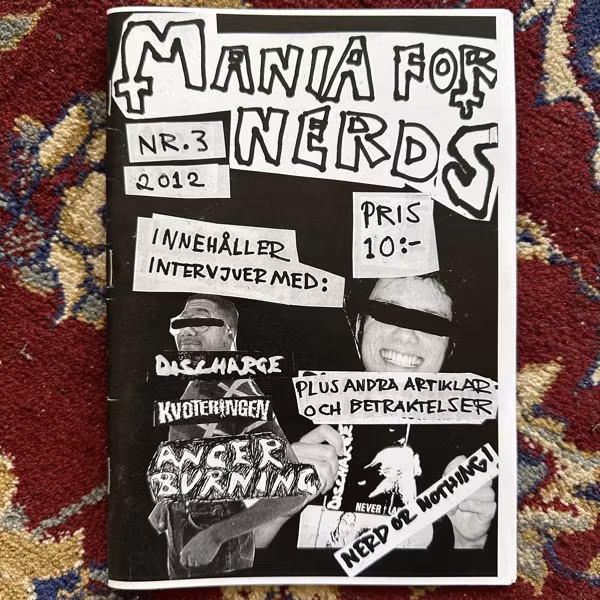 MANIA FOR NERDS #3 2012 (NM) FANZINE