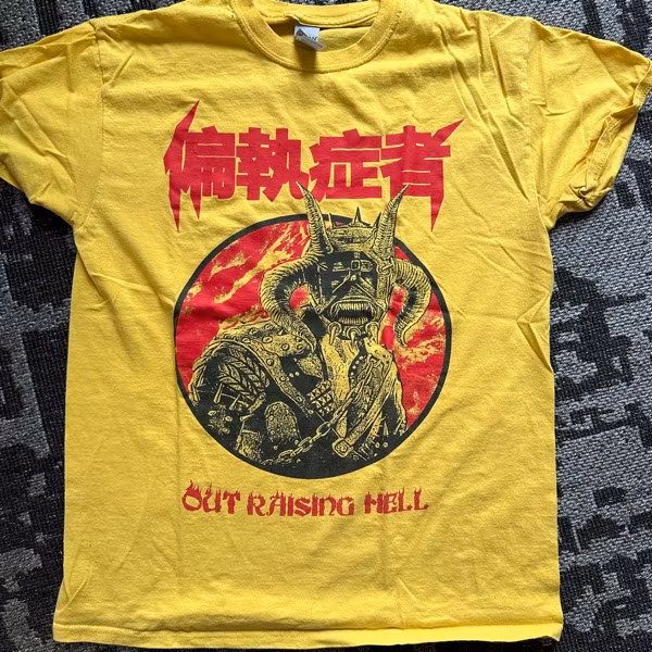 偏執症者 / PARANOID Out Raising Hell (M) (USED) T-SHIRT
