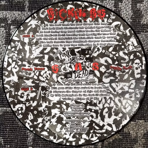 SICKNESS Fuck Your Punk Rock! (RRRecords - USA original) (EX) PIC LP