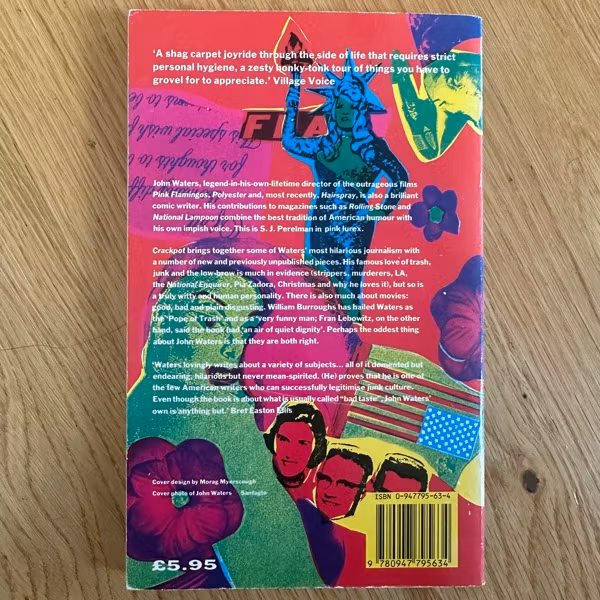 JOHN WATERS Crackpot (Early print) (VG+) BOOK