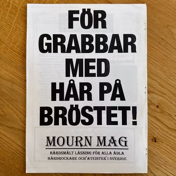 MOURN MAG #1 (VG+) FANZINE