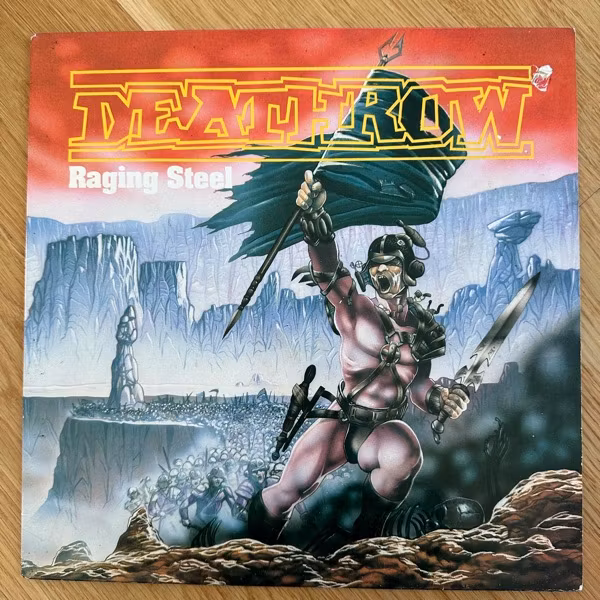 DEATHROW Raging Steel (Noise - USA original) (VG+) LP
