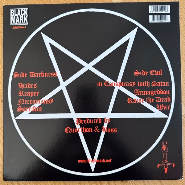 BATHORY Bathory (Clear vinyl) (Black Mark - Sweden 2003 reissue) (VG+/EX) LP