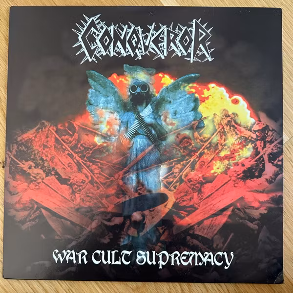 CONQUEROR War Cult Supremacy (Merciless - Germany 2002 reissue) (VG+/EX) LP