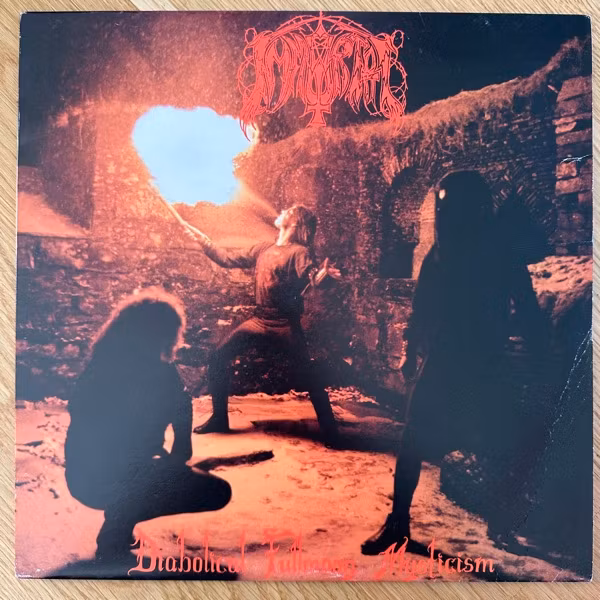 IMMORTAL Diabolical Fullmoon Mysticism (Osmose - France 2nd press) (VG/NM) LP