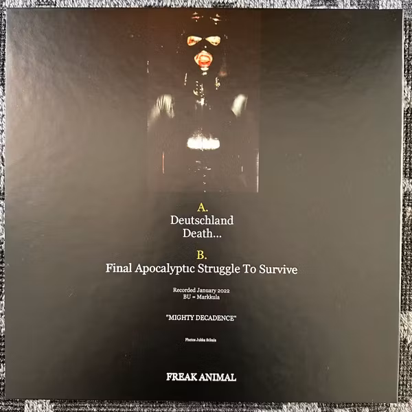 BIZARRE UPROAR Final Apocalyptic Struggle To Survive (Freak Animal - Finland original) (NM) LP