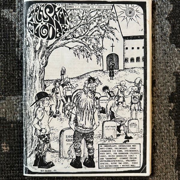 TRÄSKET GLÖDER Nr 7 1991 (VG+) FANZINE
