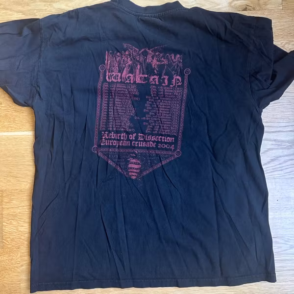 WATAIN Rebirth of Dissection European Crusade 2004 (L) (USED) T-SHIRT