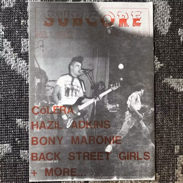 SUBCORE Nr. 1 (VG+) FANZINE