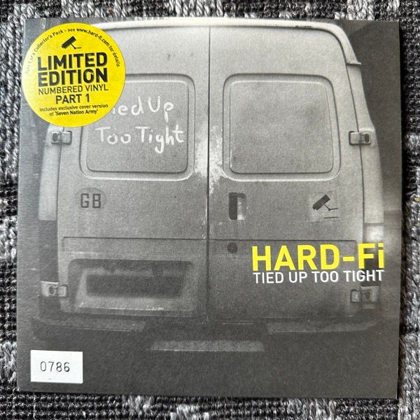 HARD-FI Tied Up Too Tight (Yellow vinyl) (Necessary UK original) (NM/EX) 7"