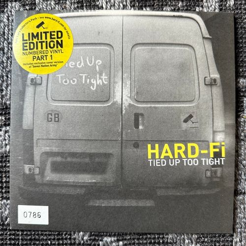 HARD-FI Tied Up Too Tight (Yellow vinyl) (Necessary UK original) (NM/EX) 7"