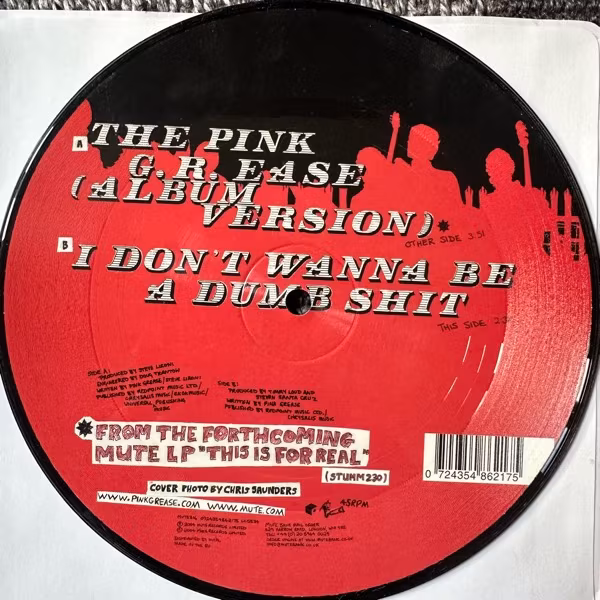 PINK GREASE The Pink G.R.EASE (Mute - Europe original) (EX) PIC 7"