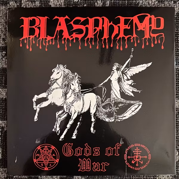 BLASPHEMY Blood Upon The Altar / Gods Of War (Osmose - France 2012 reissue) (EX) 2LP