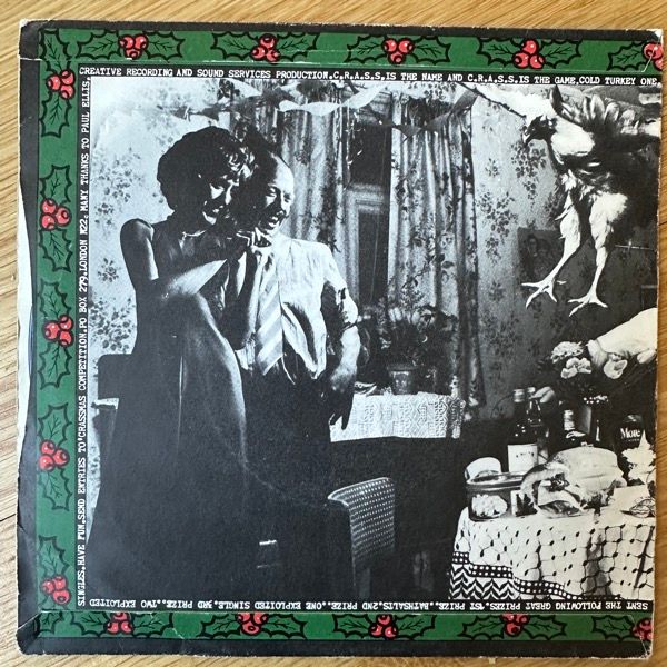 CRASS Merry Crassmas (Creative Recording And Sound Services – UK original) (VG/VG+) 7"