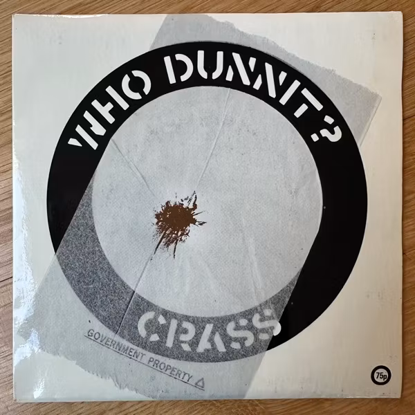 CRASS Who Dunnit? (Brown vinyl) (Crass - UK original) (EX) 7"