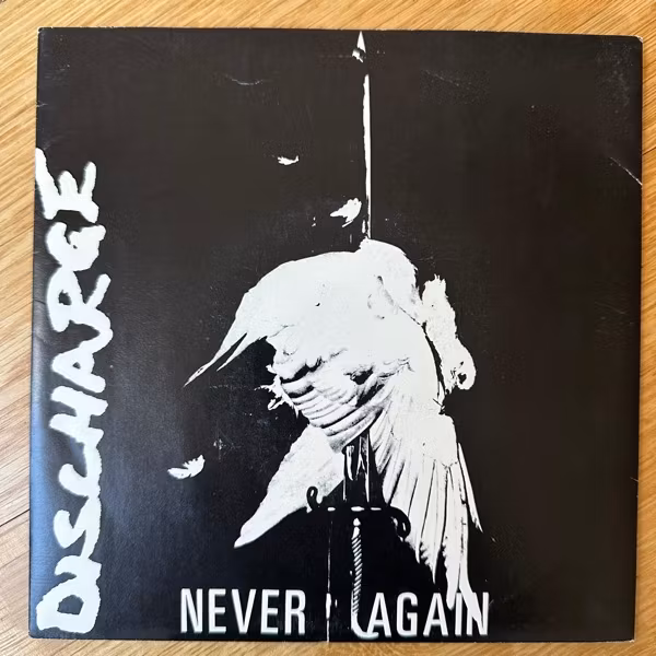 DISCHARGE Never Again (Clay - UK original) (VG+) 7"