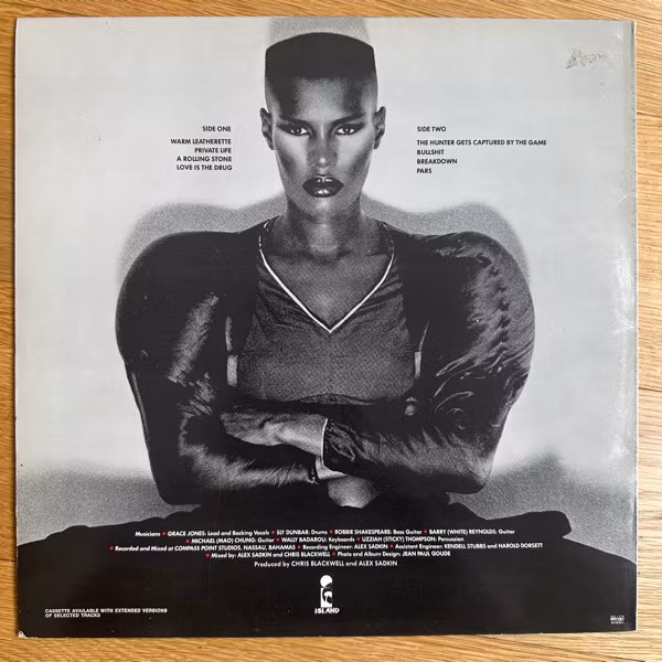 GRACE JONES Warm Leatherette (Island - Scandinavia original) (VG+/VG) LP