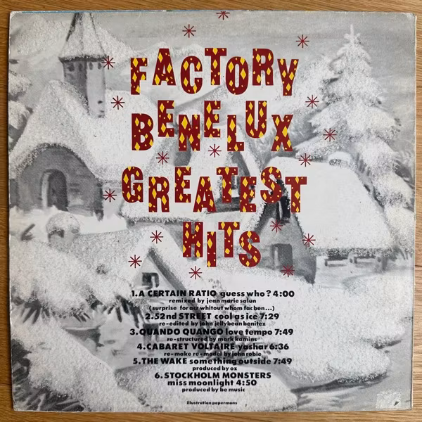 VARIOUS Factory Benelux Greatest Hits (Factory - Belgium original) (VG) LP