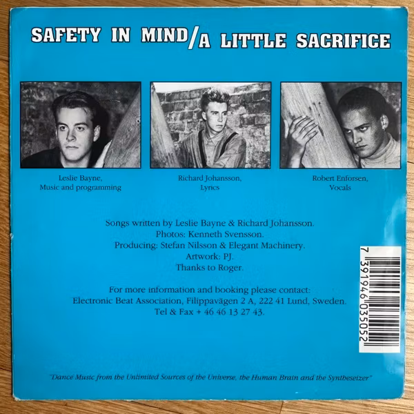 ELEGANT MACHINERY Safety In Mind (Electronic Beat Association – Sweden original) (VG) 7"