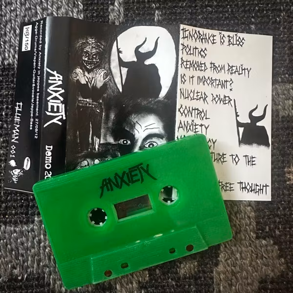 ANXIETY Demo 2012 (Glue Man - Sweden original) (NM) TAPE