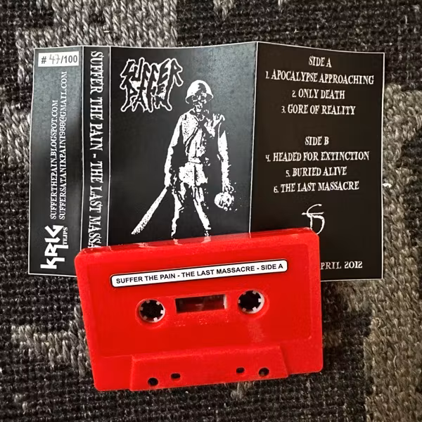 SUFFER THE PAIN The Last Massacre (Krig Tejps – Sweden original) (NM) TAPE