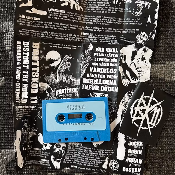 BROTTSKOD 11 Levande Döda (Distort The World - Sweden original) (VG+) TAPE