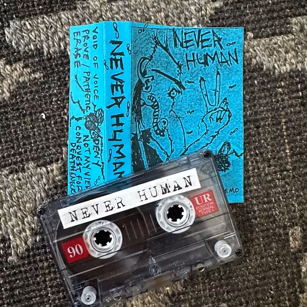 NEVER HUMAN Demo (Self released - Canada original) (NM) TAPE