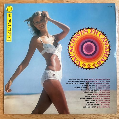 VARIOUS Vacaciones En Canarias (Belter - Spain original) (VG+/VG) LP