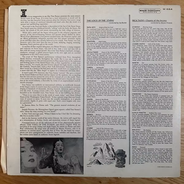 YMA SUMAC Voice Of The Xtabay (Capitol - USA reissue) (VG-) LP