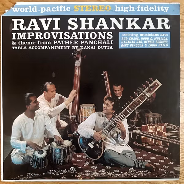 RAVI SHANKAR Improvisations & Theme From Pather Panchali (World Pacific - USA original) (VG+/EX) LP