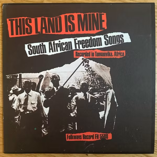 VARIOUS This Land Is Mine – South African Freedom Songs (Folkways - USA original) (EX/VG+) LP