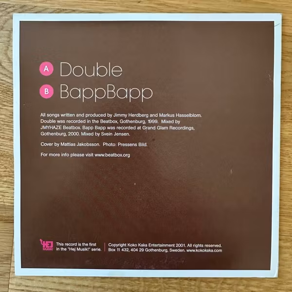 JMYHAZE BEATBOX Double (Pink vinyl) (Hej Musik - Sweden original) (EX) 7"