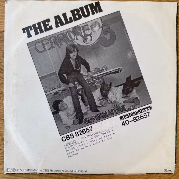 CERRONE Supernature / In The Smoke (CBS - Europe original) (VG/VG+) 7"